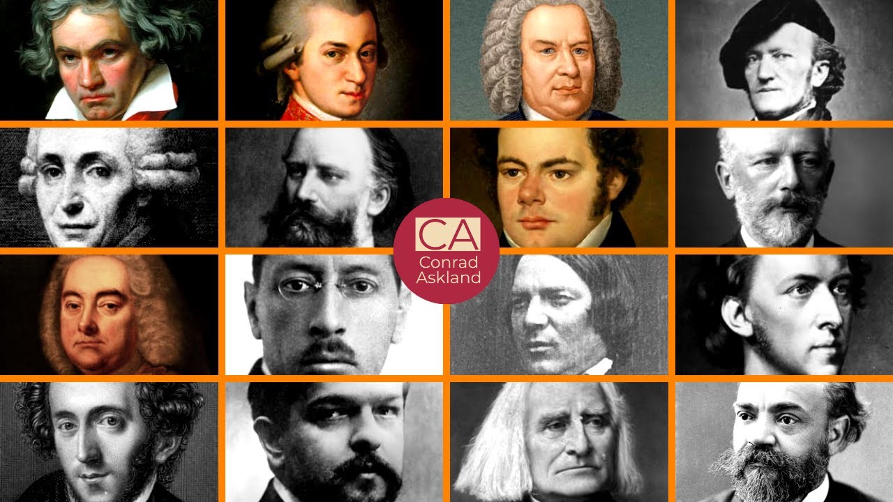 Face Animations Top 100 Famous Classical Music Composers