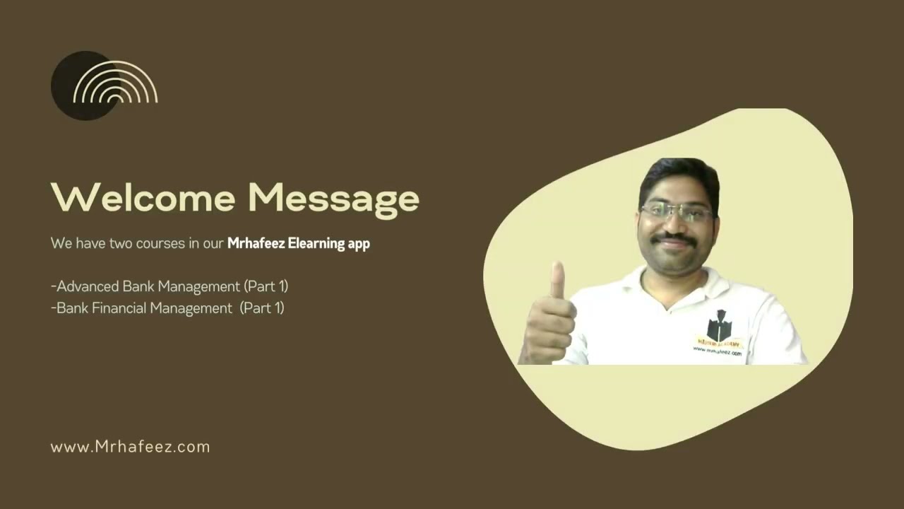 #mrhafeez #CAIIB #Bank Financial Management #Advanced Bank Management Courses