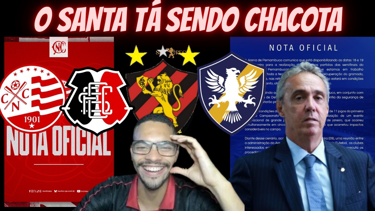 💣SPORT E NÁUTICO DETONAM O SANTA CRUZ E QUEREM AS SEMIFINAIS NESSA SEMANA ! FPF E ARENA PE ...
