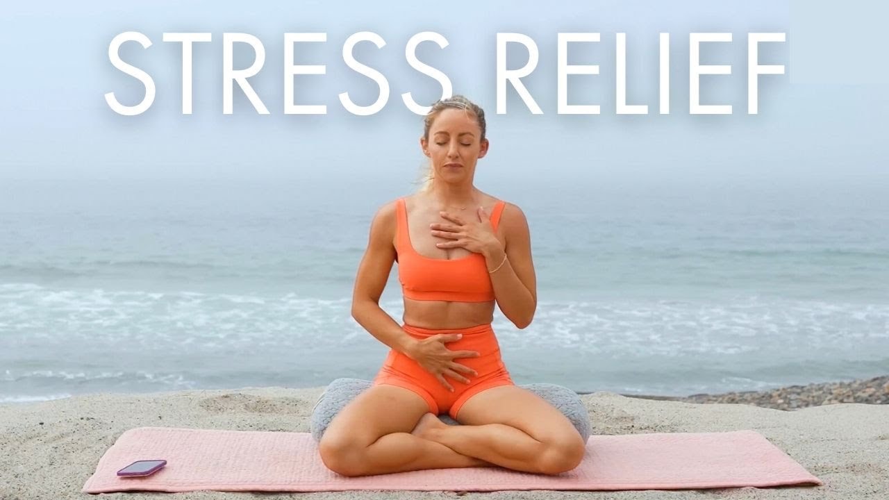 20 Min Relaxing Full Body Stretch/Yoga For Stress Relief