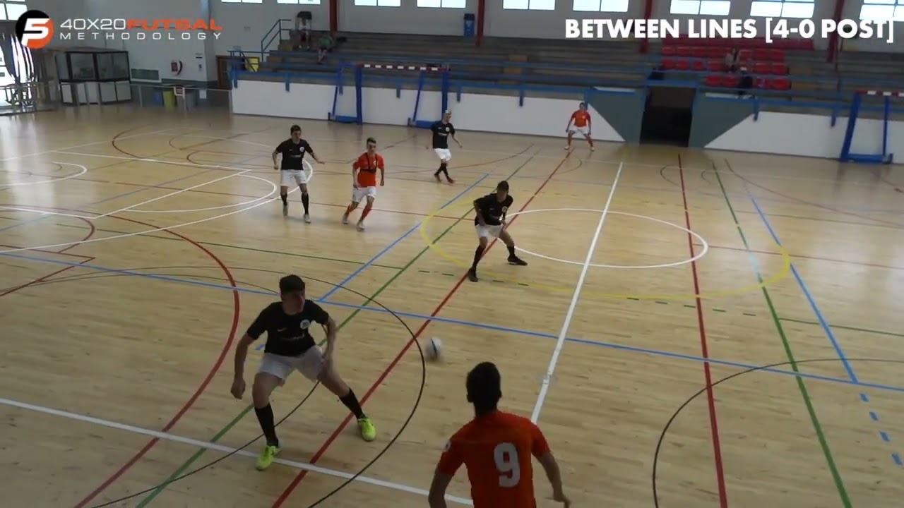 Futsal concepts - Offensive 2-players - Between lines