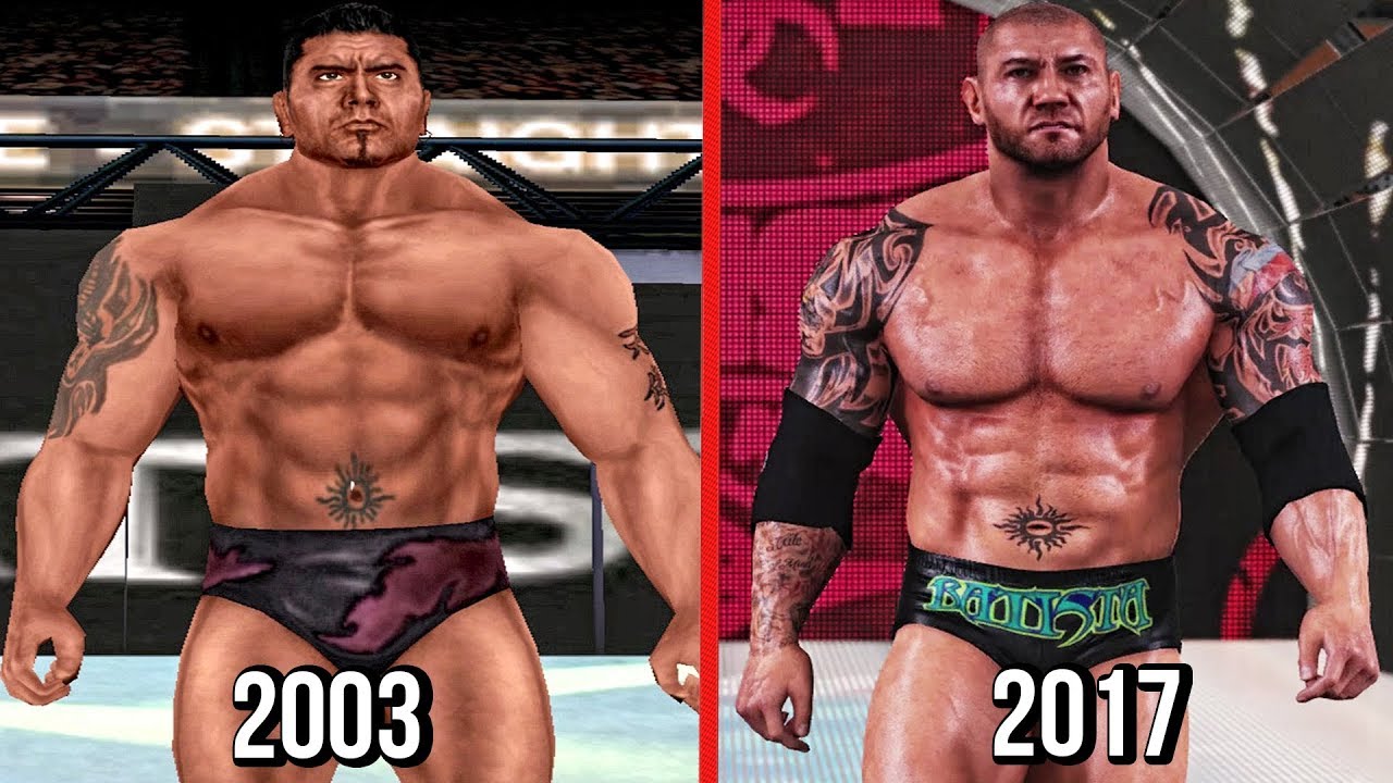The Evolution Of Batista In WWE Games ( Wrestlemania XIX To WWE 2K18 )