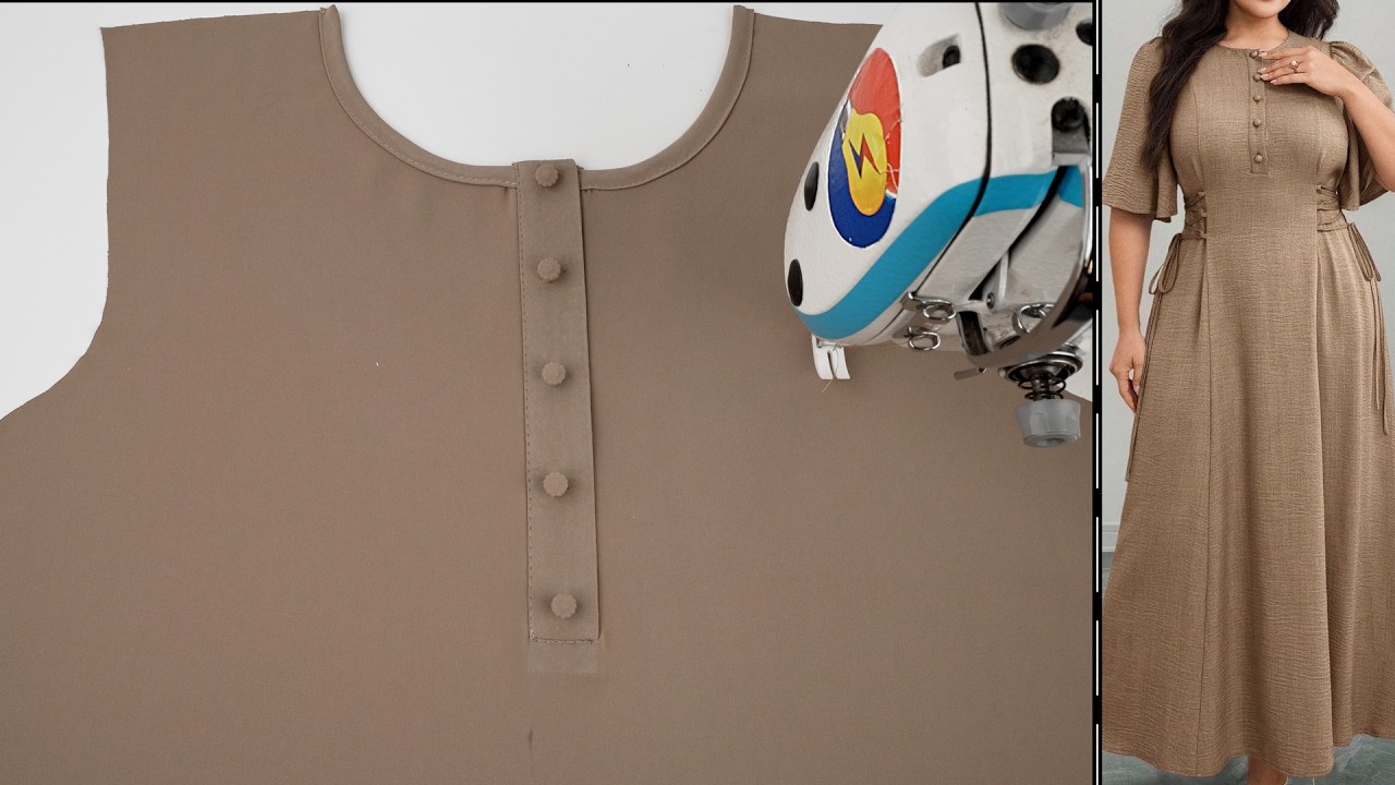 Placket Kurti Cutting and Stitching | Best Sewing Tips and Tricks