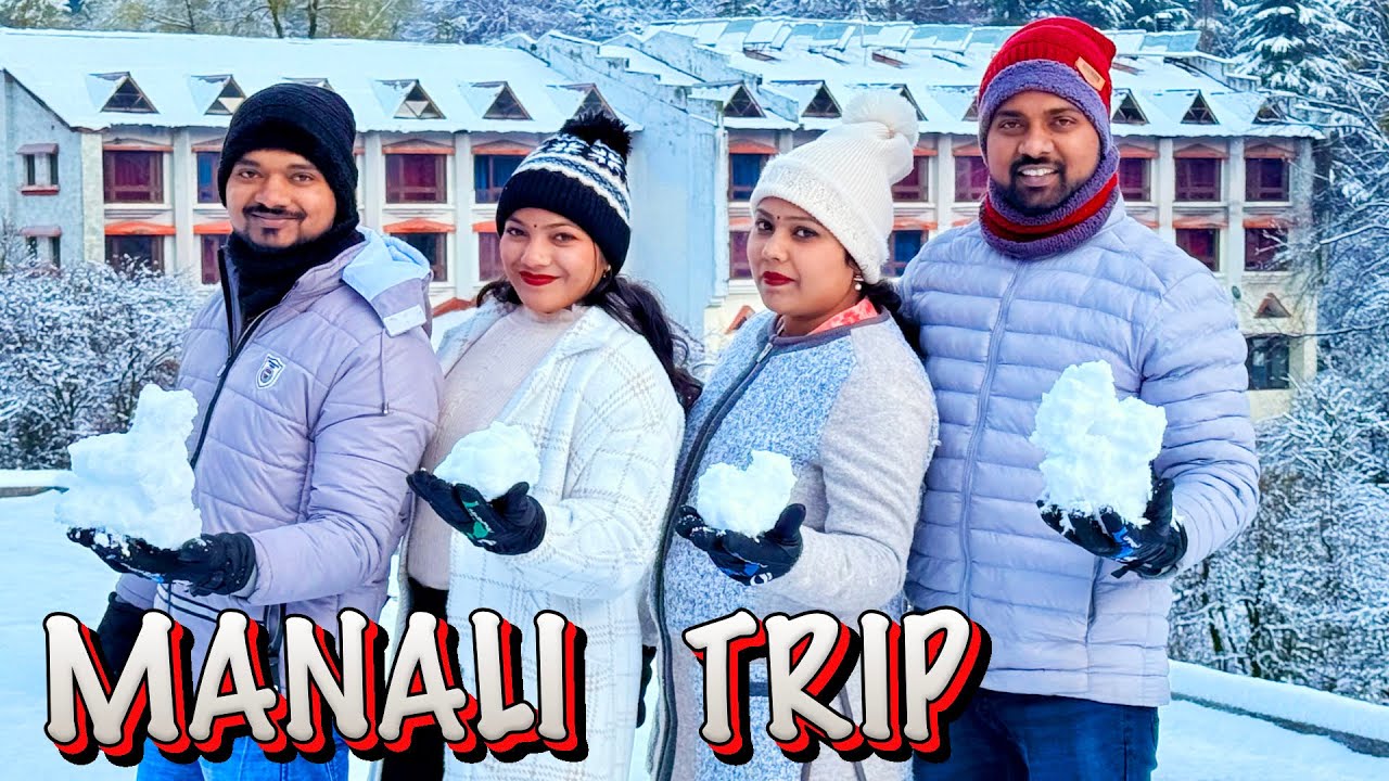 My First Snowfall Experience in Manali, Himachal | Pakau TV ❄️🏔️
