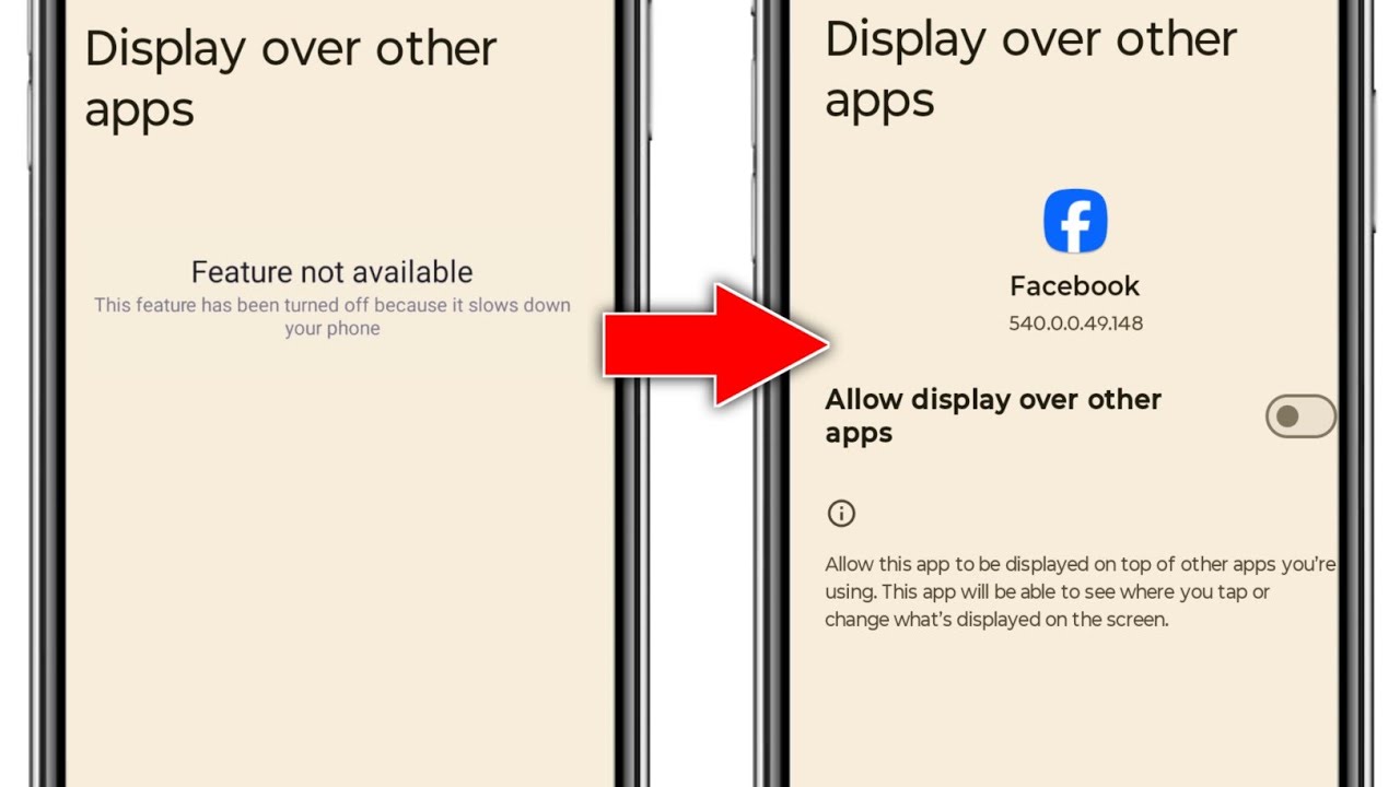Fix Display over other apps Feature not available Problem