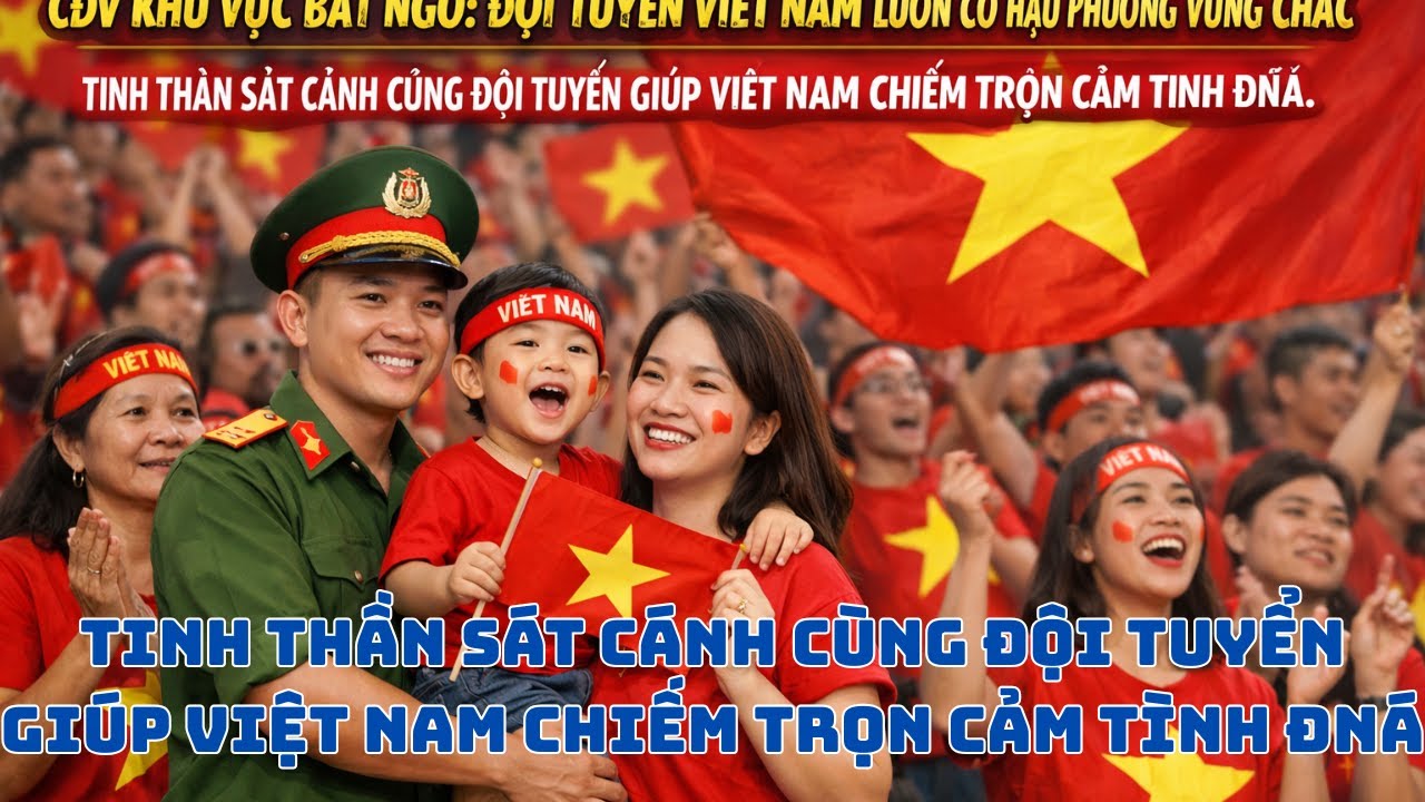 TINH THẦN SÁT CÁNH CÙNG ĐỘI TUYỂN GIÚP VIỆT NAM CHIẾM TRỌN CẢM TÌNH ĐNÁ