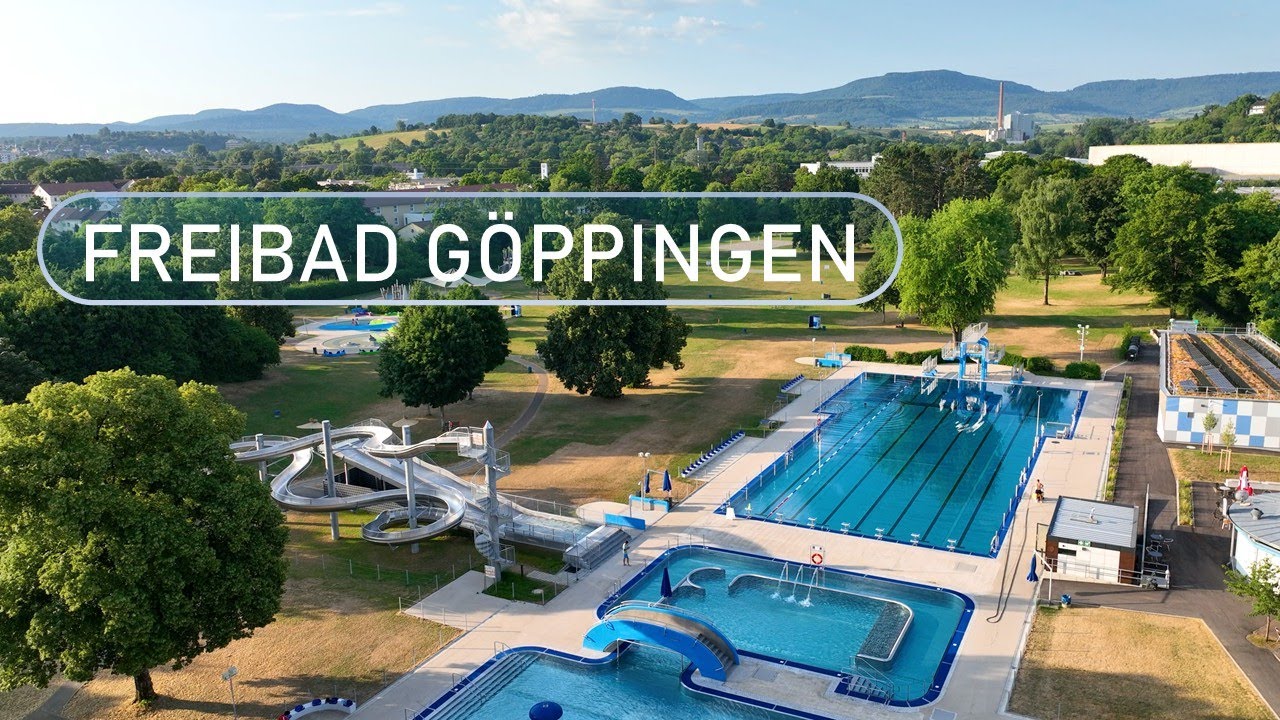 Neues Freibad Göppingen - Impressionen | Becken & Alle Wasserrutschen