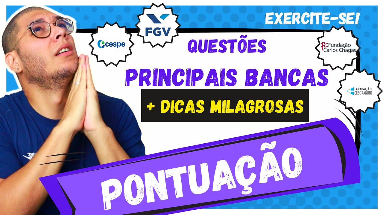 PONTUAÇÃO COM EXERCÍCIOS DE DIVERSAS BANCAS! + DICAS DO USO DA VÍRGULA PASSO A PASSO E DESCOMPLICADA