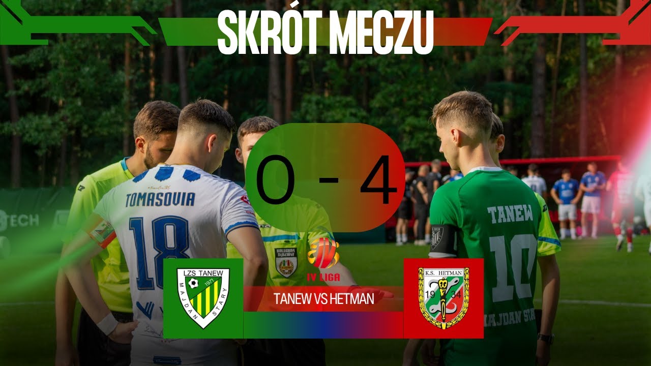 Skrót meczu Tanew Majdan Stary 0-4 Hetman Zamość