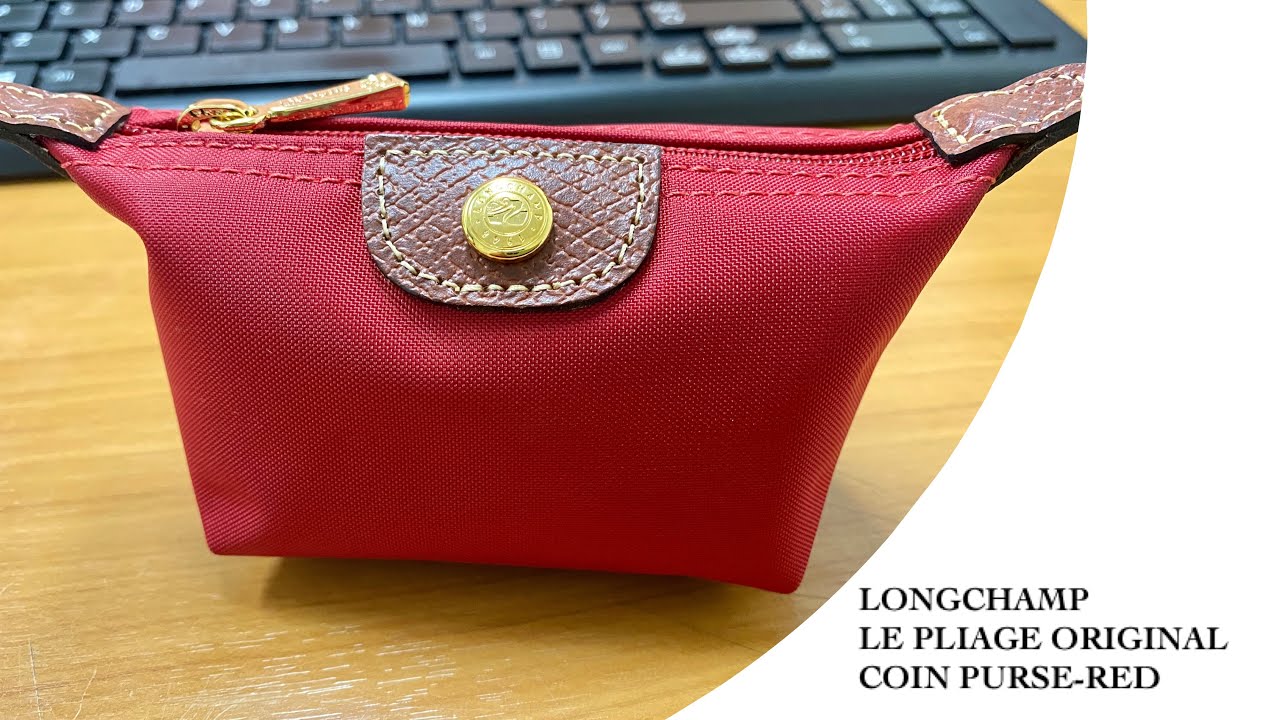 LONGCHAMP LE PLIAGE COIN PURSE IN RED (REVIEW + WHAT FITS IN 3 DIFFERENT WAYS)