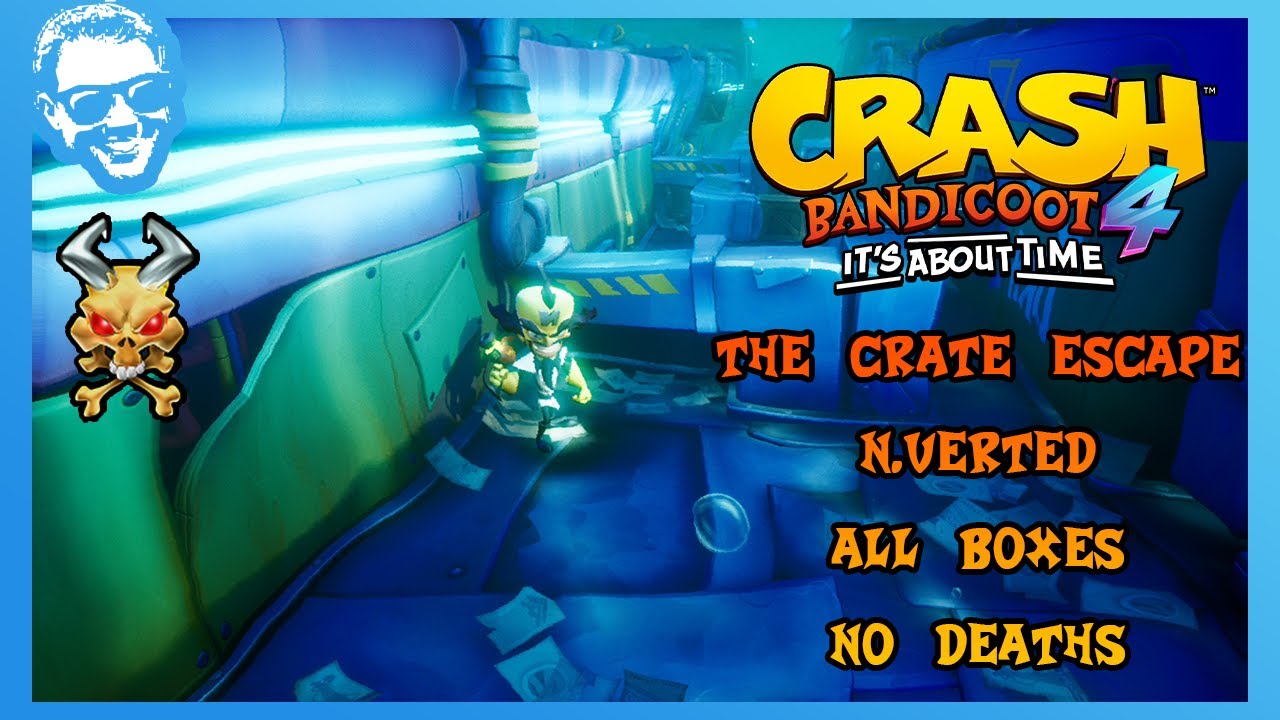The Crate Escape (N.Verted) — Полное прохождение — Без смертей — Все драгоценности — Crash Bandic...
