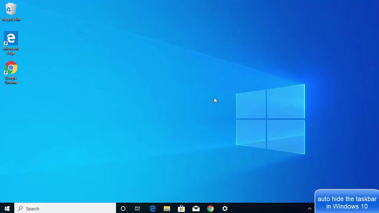 Как скрыть панель задач в Windows 10