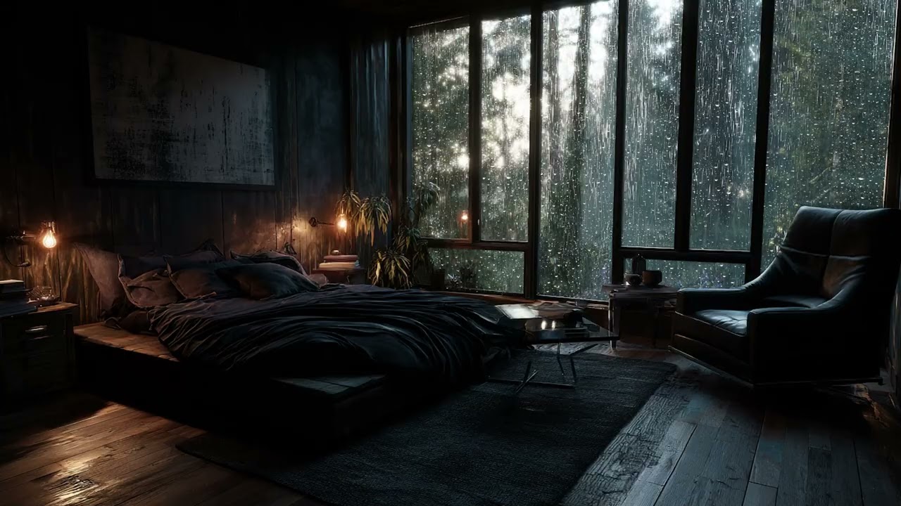 3 Hours Gentle Rain & Peaceful Ambience 🌧️ Quiet Sleep Night