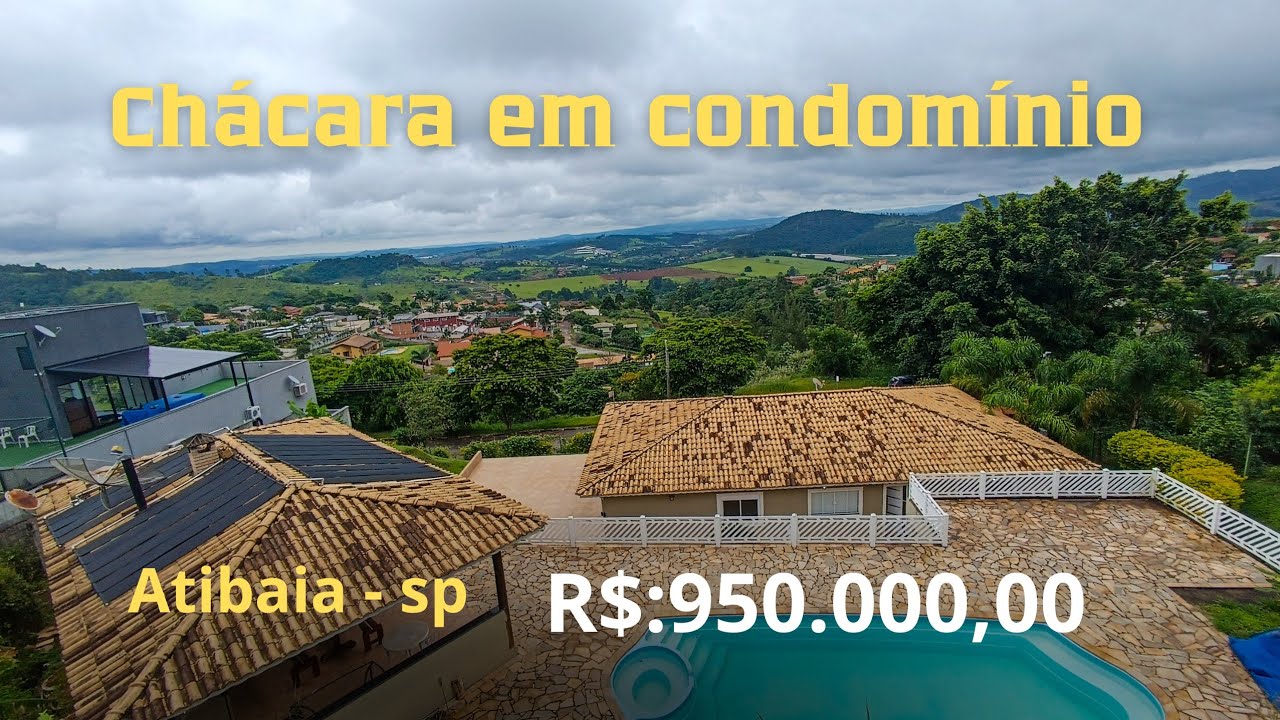chácara a venda em condomínio de Atibaia-sp porteira fechada!