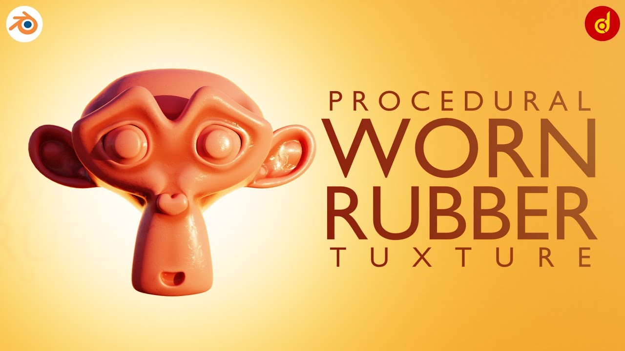 Procedural Worn Rubber Material in Blender | Rubber Material in blender