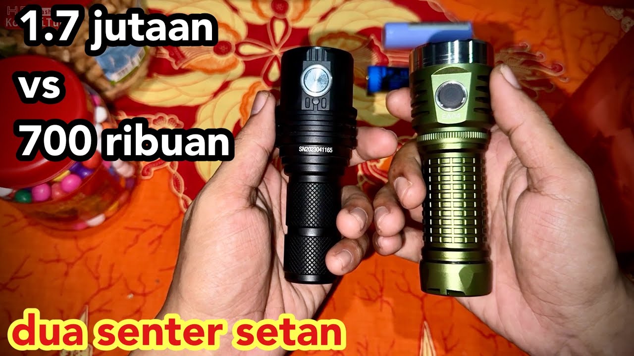 IMALENT MS03 vs Astrolux EA04 dua senter mini super terang benderang