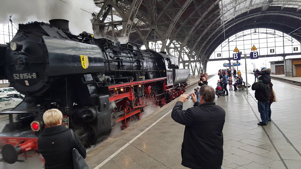 52 8154-8 - Abfahrt aus dem Leipziger Hbf. (01.12.2018)