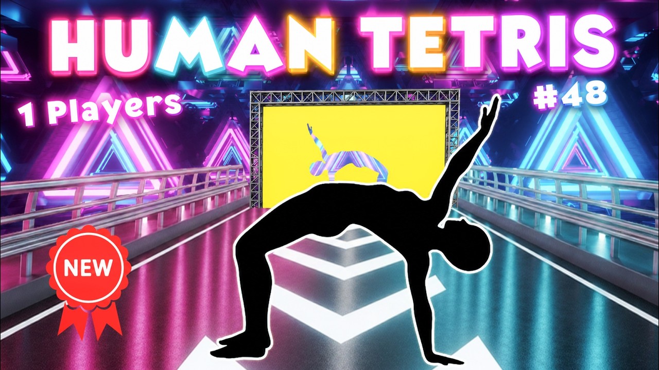 Human Tetris | Viral Immersive Interactive Warm Up | 1 Player New Version #48