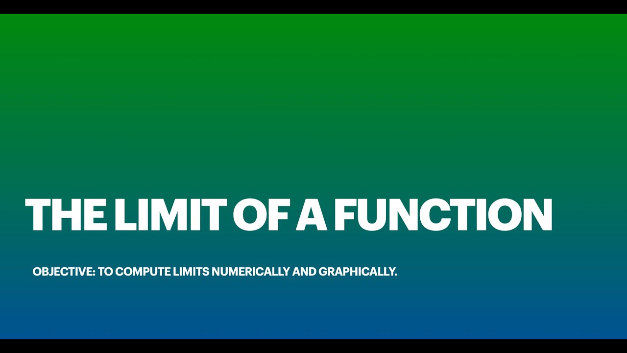 Limit of a Function