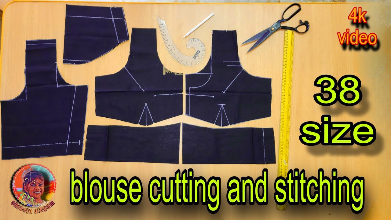 38 size blouse measurement and cutting in tamil #diy