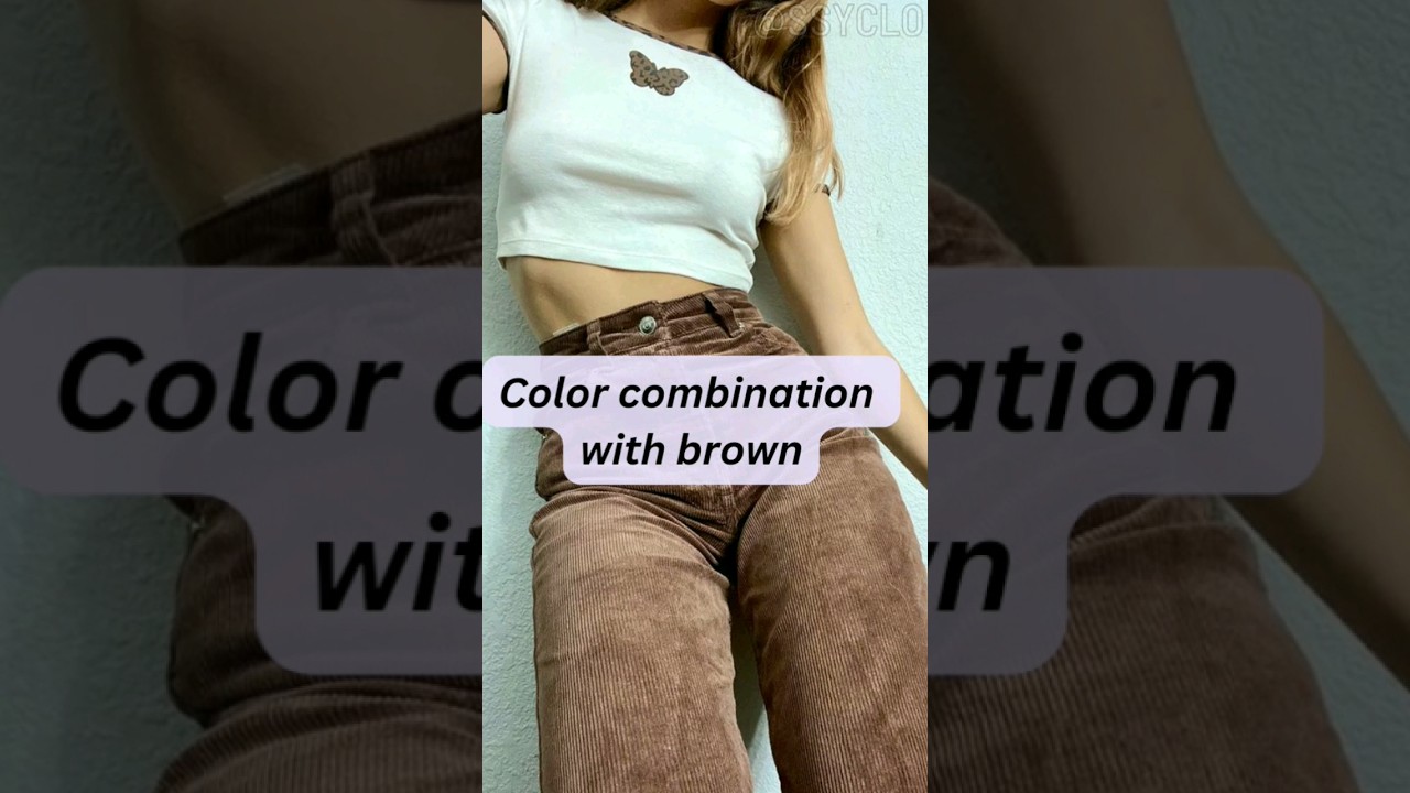 color combination with brown #styling #colors #shorts