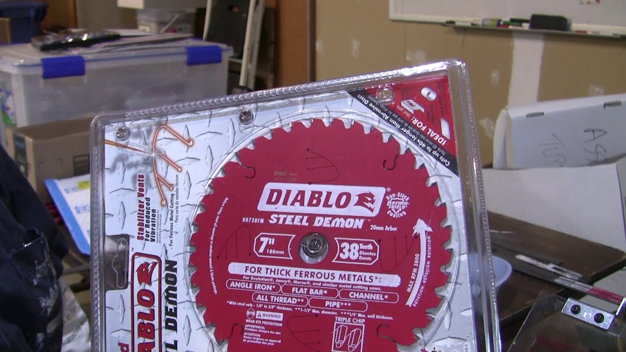 Evolution Rage 4 Chop Saw Diablo Steel Demon Metal Cutting Blade Test (100 Cuts)