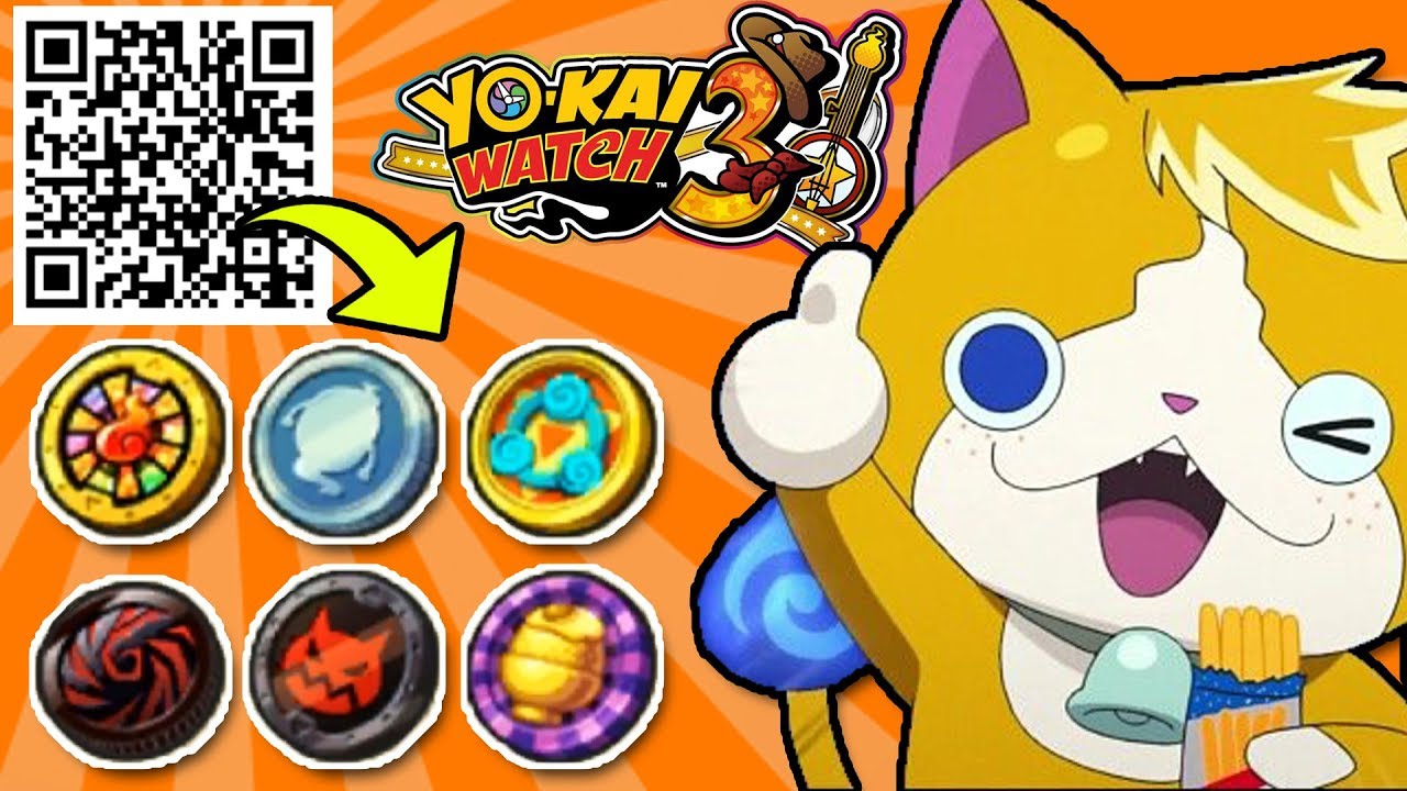 100+ QR Codes for RARE CRANK-A-KAI COINS in Yo-kai Watch 3
