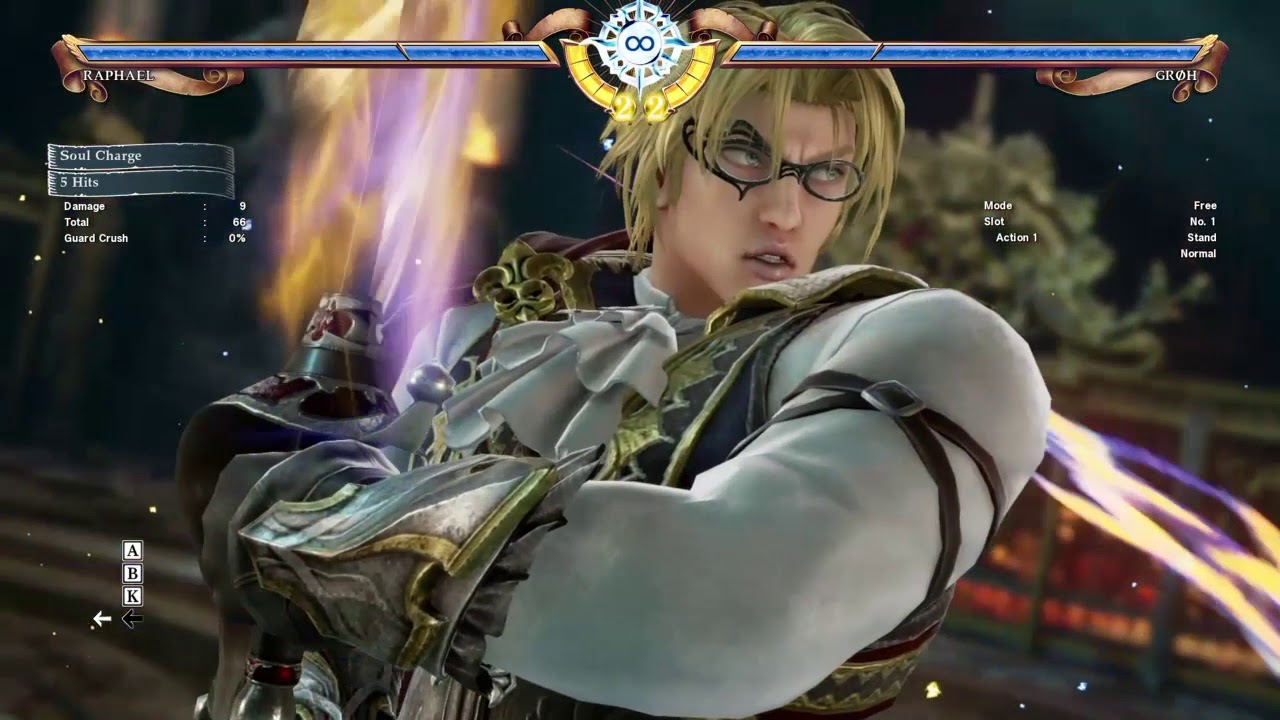 Soul Calibur VI Raphael High Damage Soul Charge Wall Combos