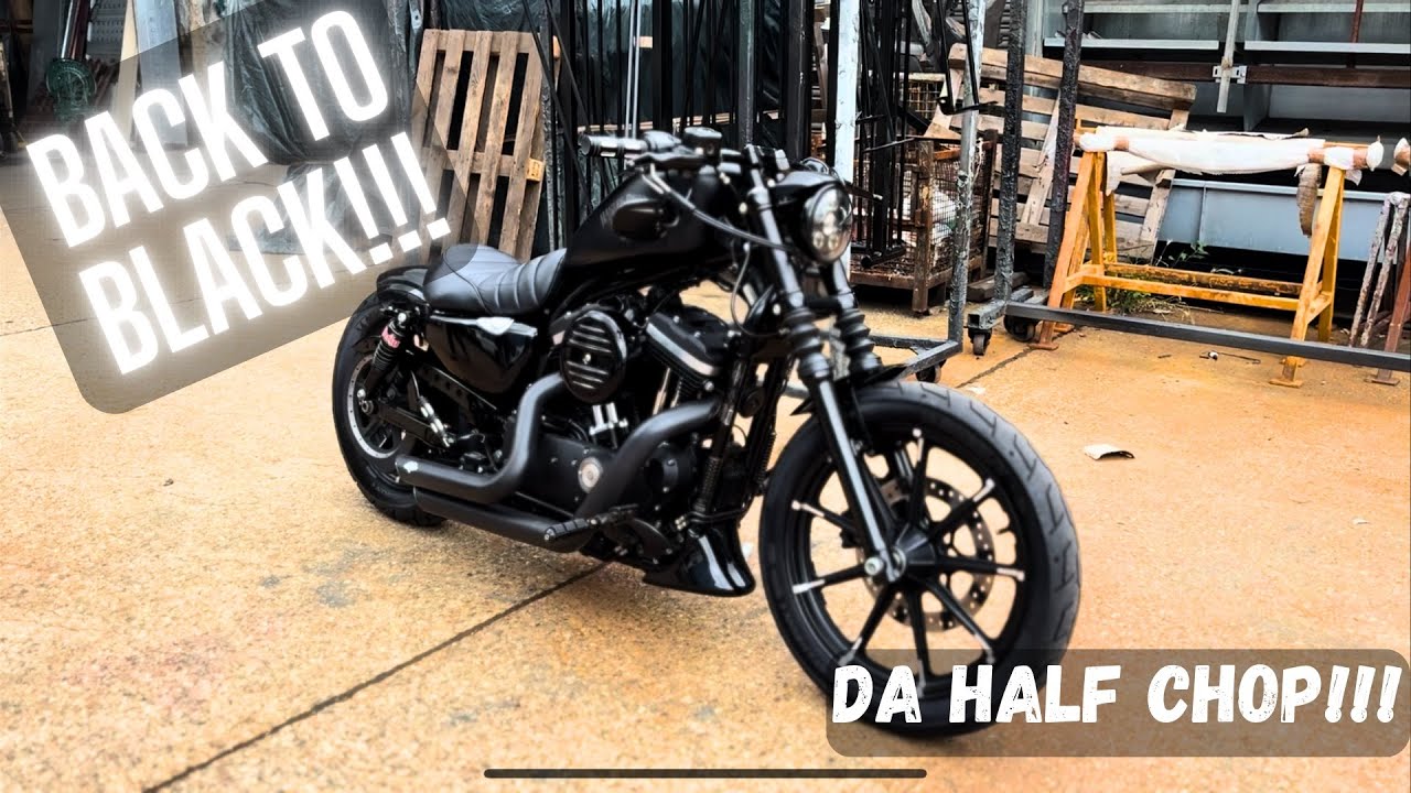 Custom built Harley Davidson sportster bobber iron 883 modified from stock