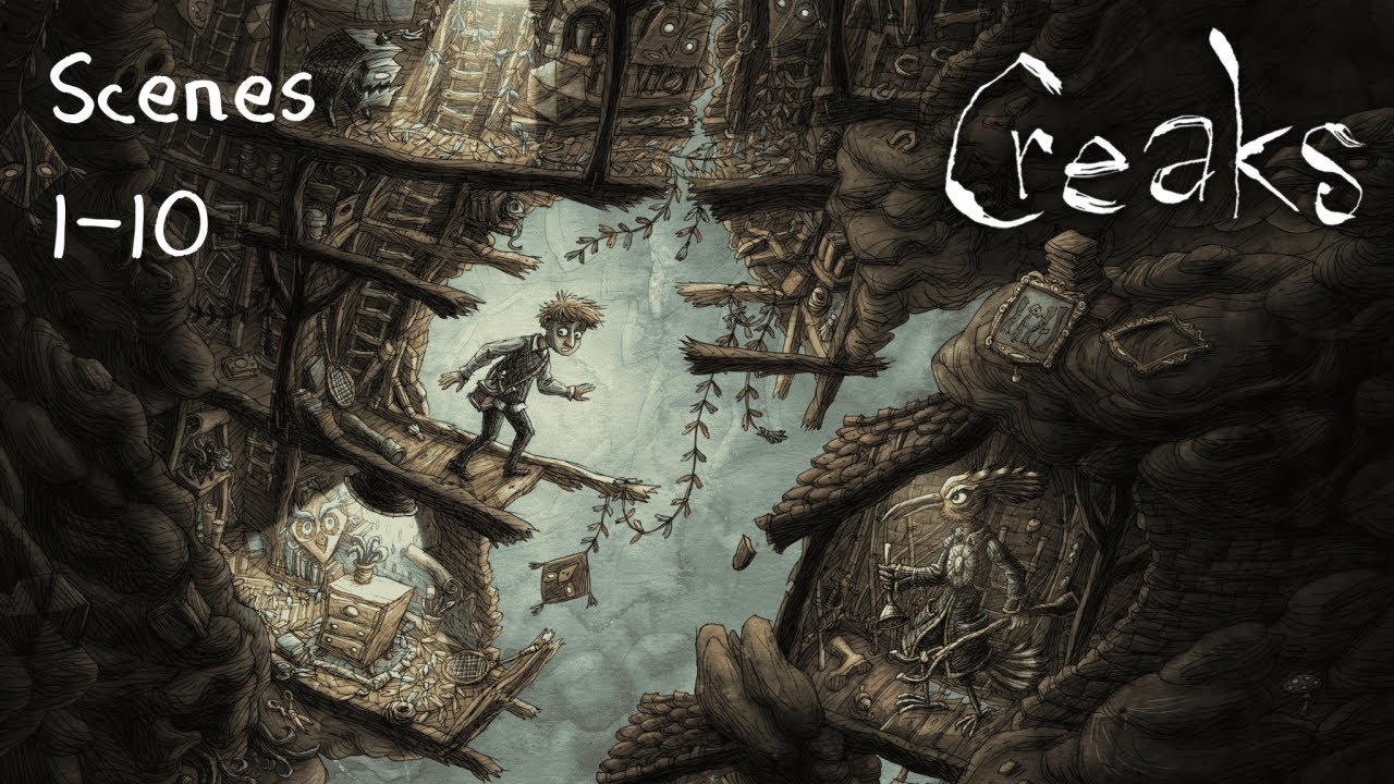Creaks - Scenes 1-10 (All Paintings) - Playthrough/Gameplay (No Commentary)