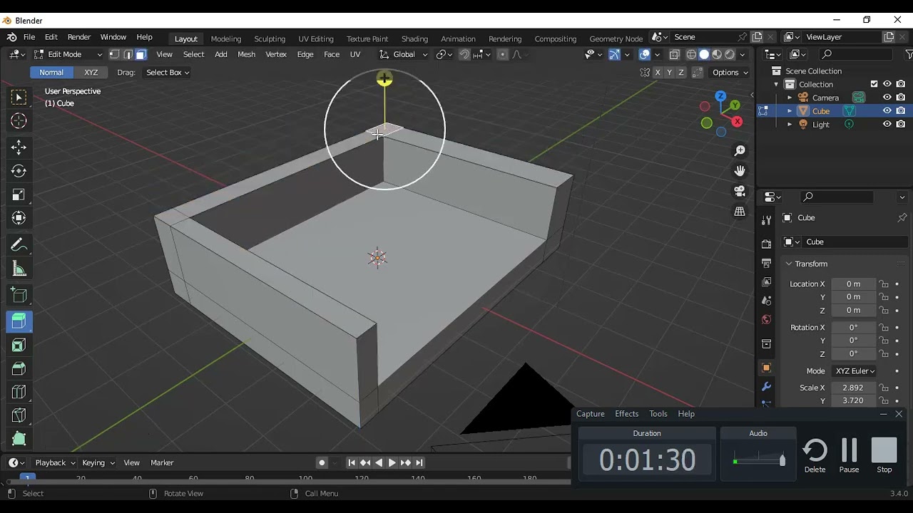 عمل كنبة 👍على برنامج بلندر 🌹للمبتدئين 🌟Sofa Modeling 👑in Blender🌷 Tutorials