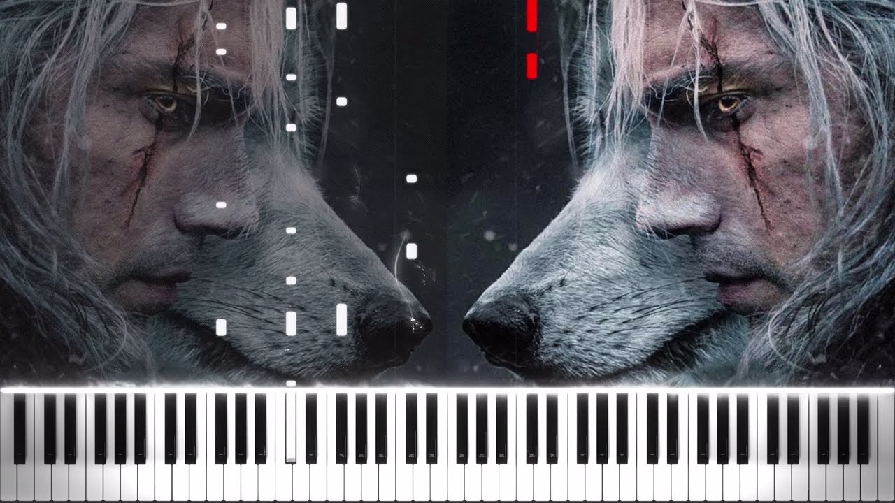 The Song Of The White Wolf (The Witcher) - Piano Cover/Tutorial - Piano Vampire