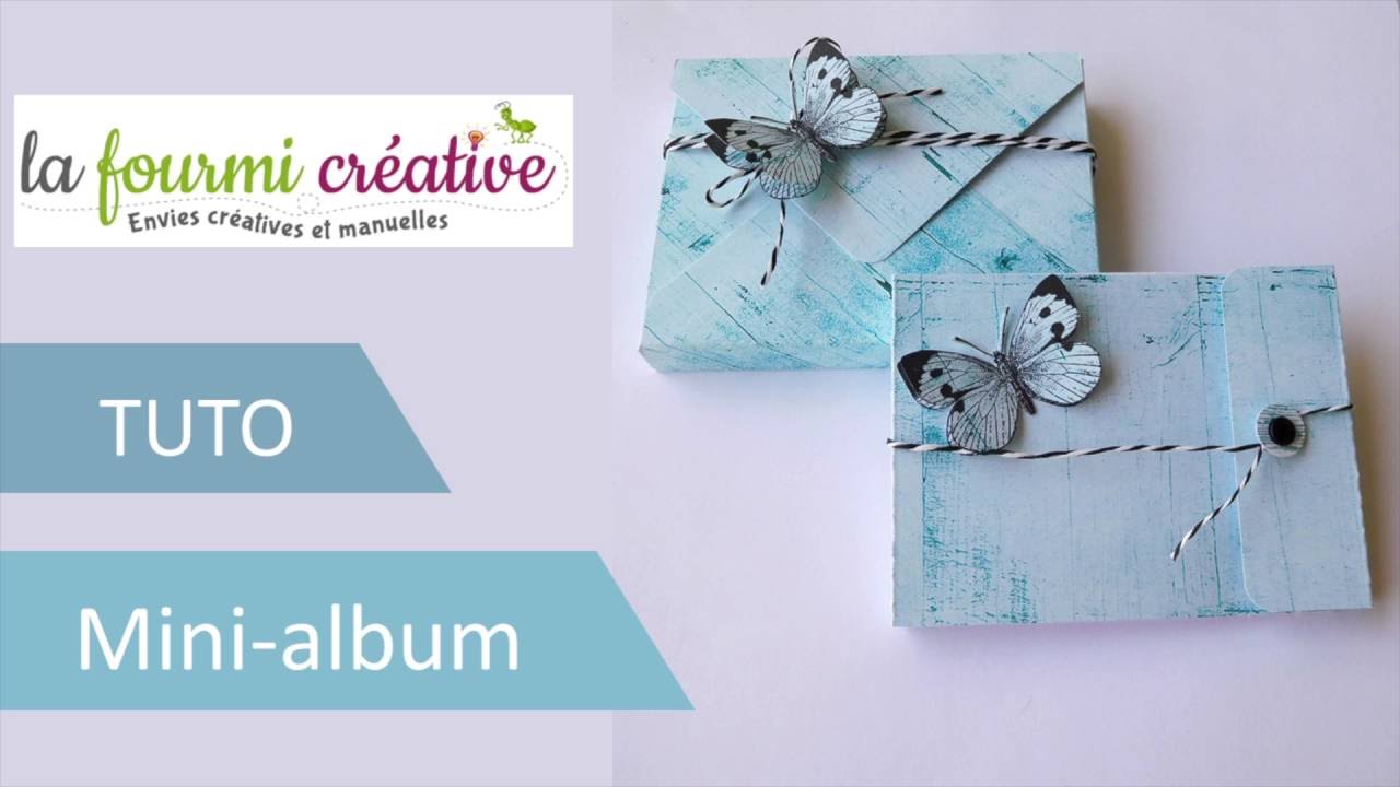 Tuto: mini-album pour enveloppe 3D