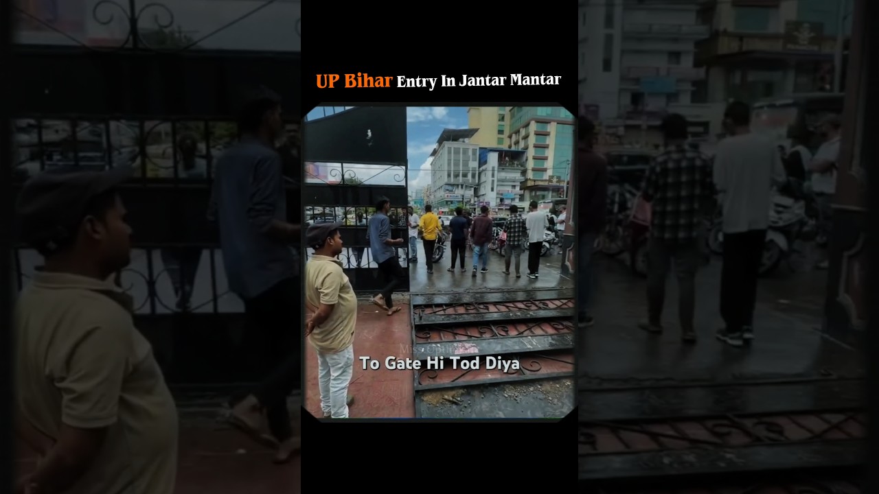 UP Bihar Entry In Jantar Mantar🔥#shorts #viral #protest #bihar #cjp #jantarmantar #education #india