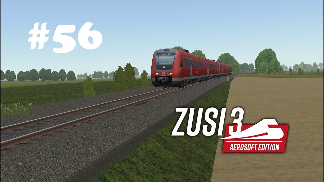 Zusi 3 Führerstandsmitfahrt #56 RE17(3914)  - BR 612- Kassel-Hagen Hbf T 5/6