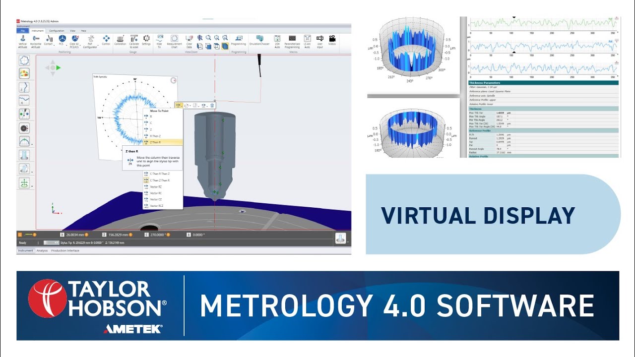 #Metrology 4.0 | Virtual Display | Enables remote monitoring and online training | Talyrond&reg; 500 PRO