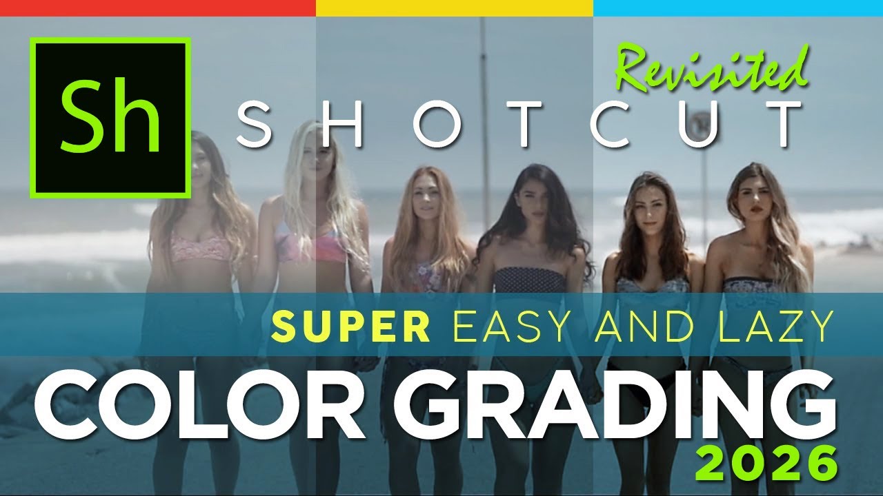 The Easy and Lazy Way to Color Grade in Shotcut Revisited for 2026. Of Course with  FREE LUTS