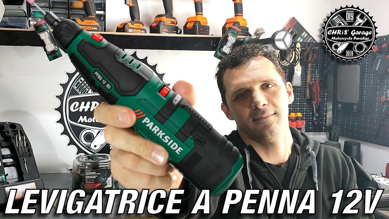 OTTIMA Levigatrice a Penna Multifunzione 12V Ricaricabile PARKSIDE PFBS 12 C5