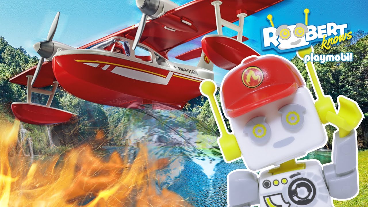 ¿Qué es un avión de extinción de incendios? | ROBert lo sabe | PLAYMOBIL en Español