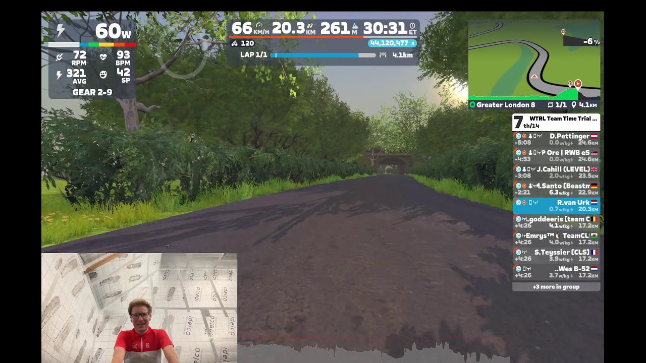 Zwift Team Time Trial - Greater London 8 (1 lap)