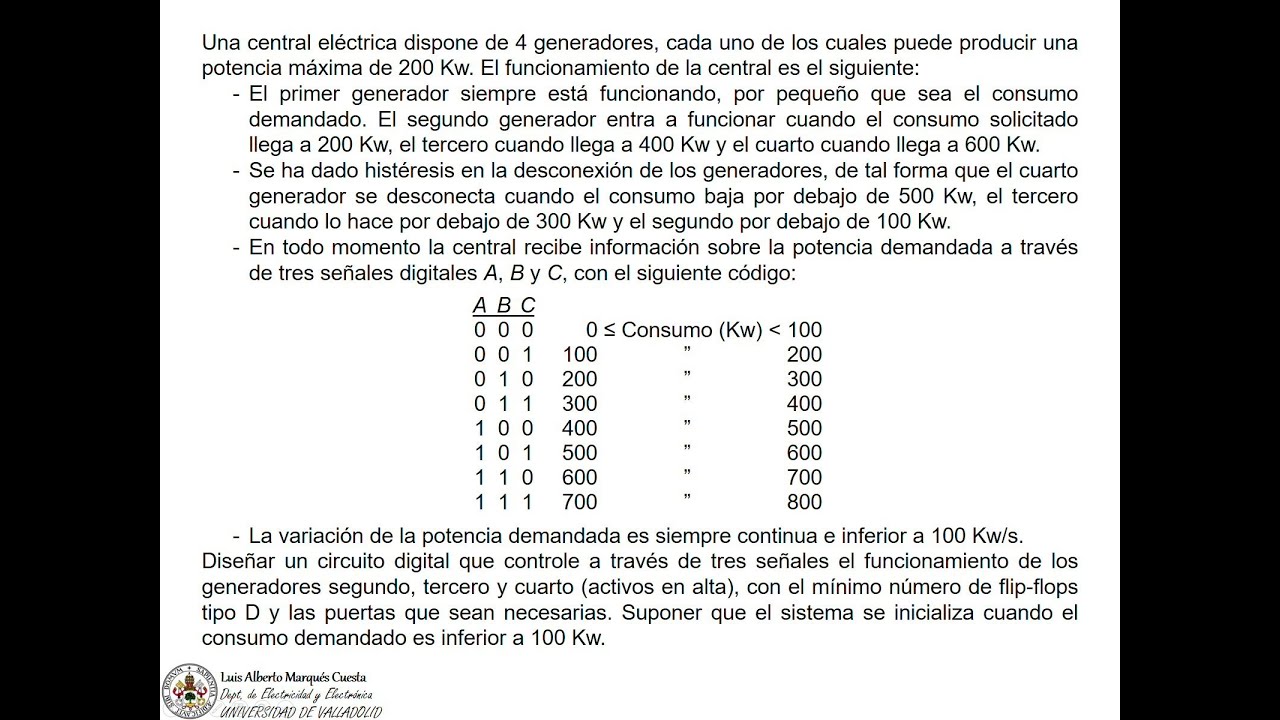 Cuestión 3 sobre circuitos secuenciales síncronos
