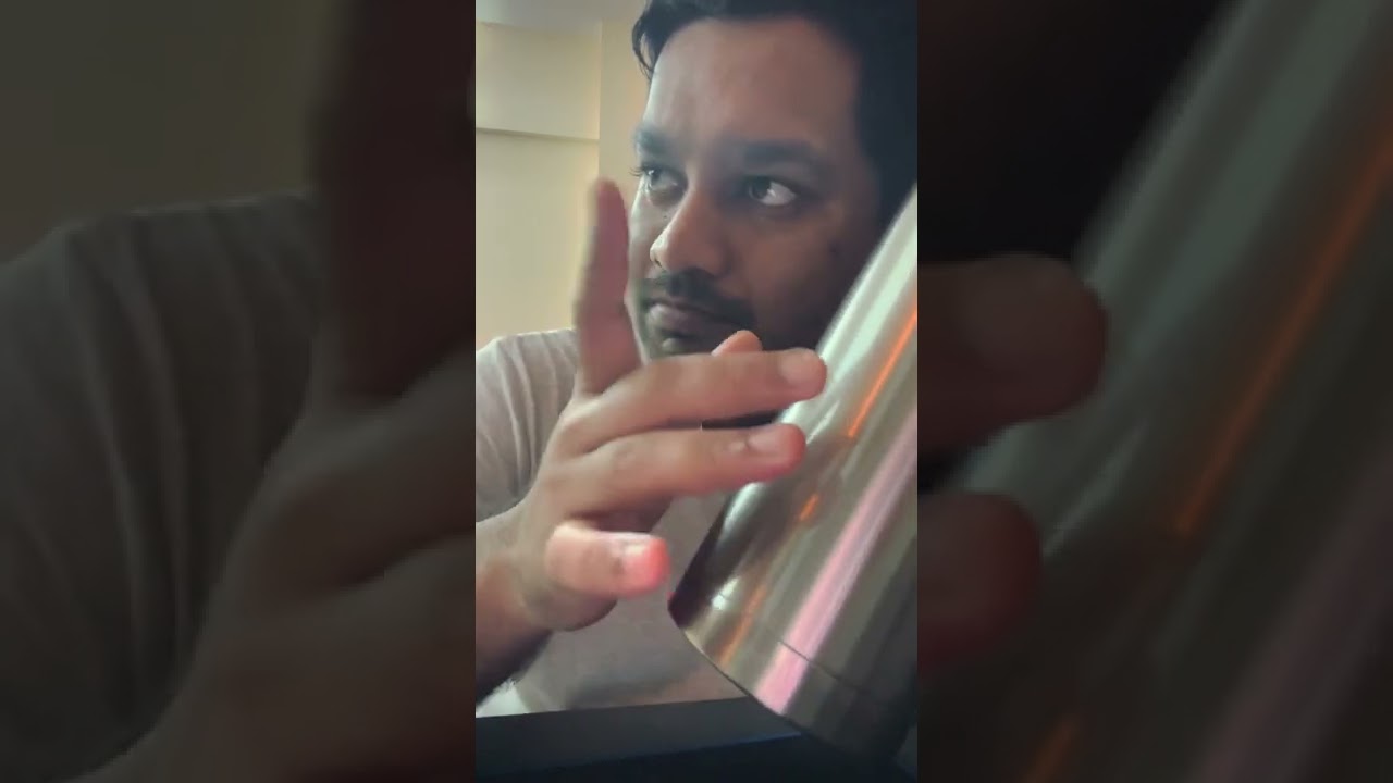 Just an attempt to use empty water bottle as an instrument.