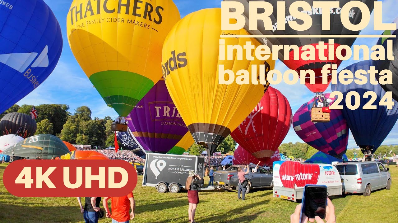 Bristol International Balloon Fiesta 2024 Full Ascent| Europe's Largest Ballooning Event England