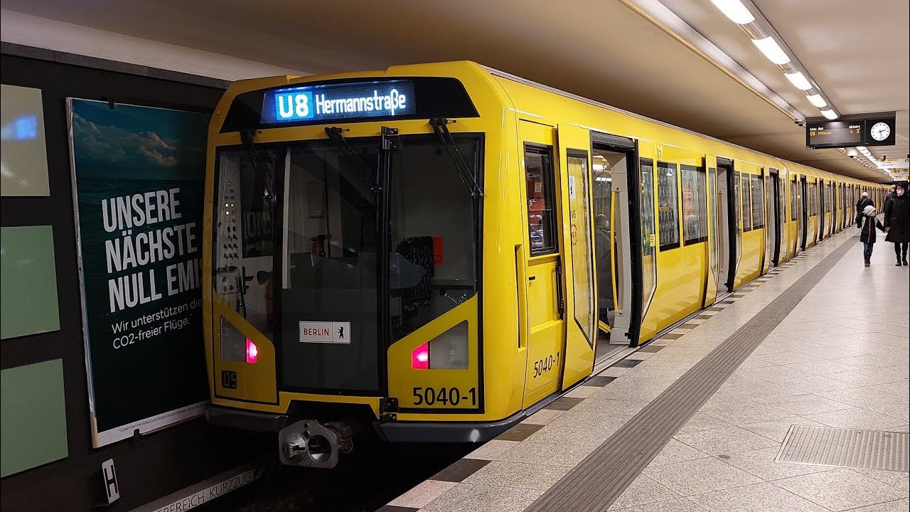 Mitfahrt in der U8 von Hermannstraße bis Osloer Straße im H01 5040-6