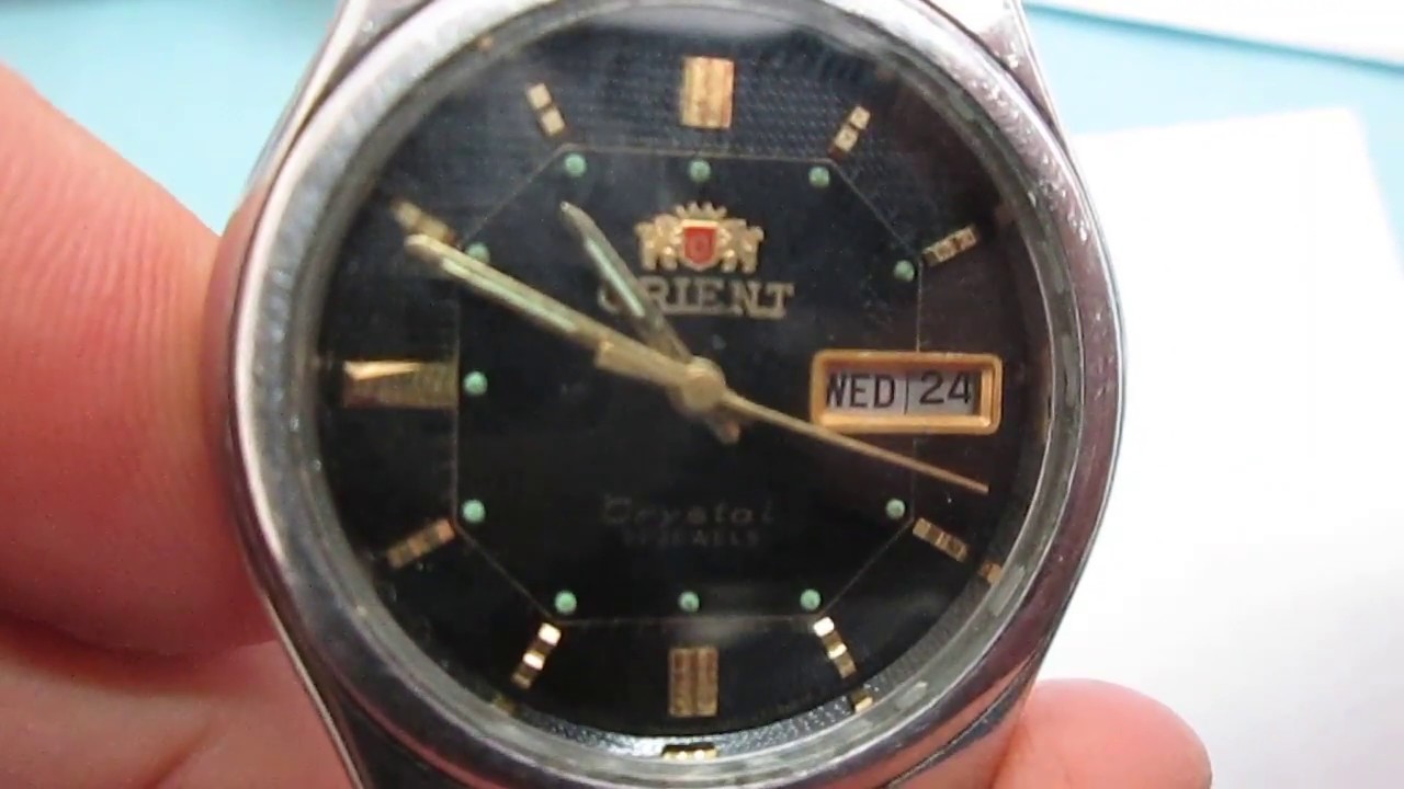 Vintage JAPAN ORIENT Crystal 21 Jewels Automatic Movement