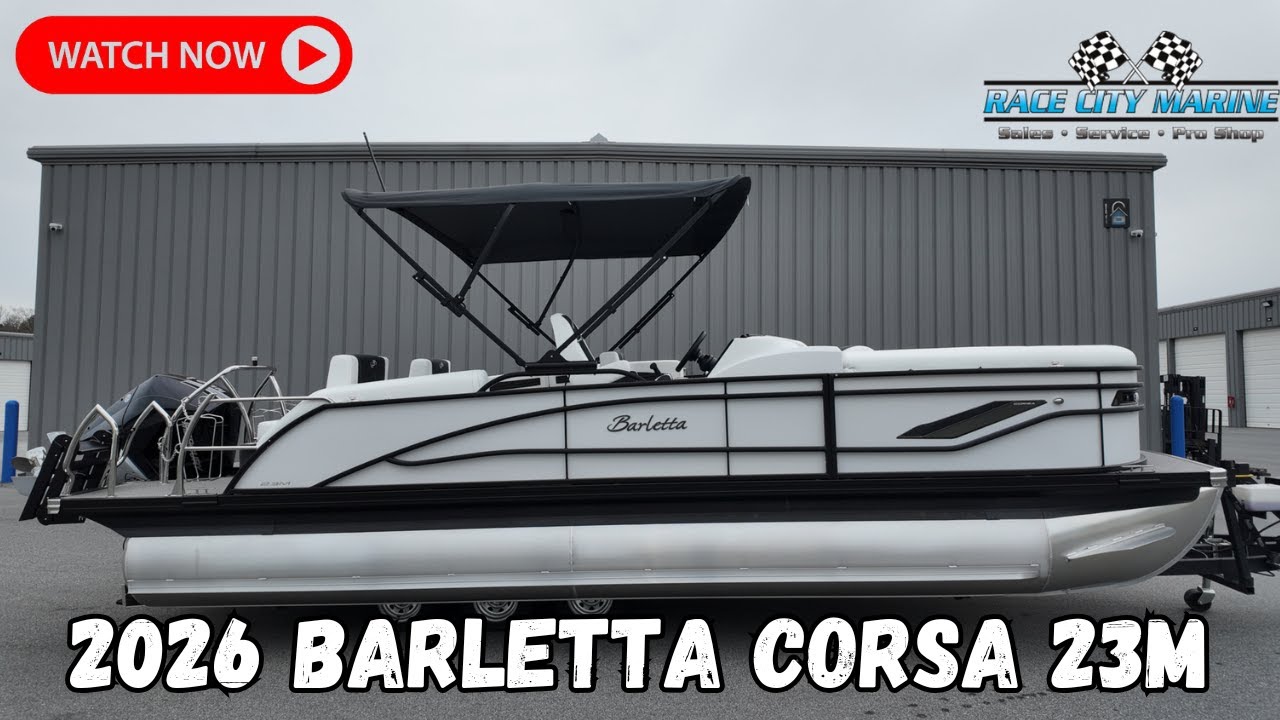 New 2026 Barletta Corsa 23M 25 ft Pontoon Boat For Sale In Mooresville, NC: Walkaround and Review