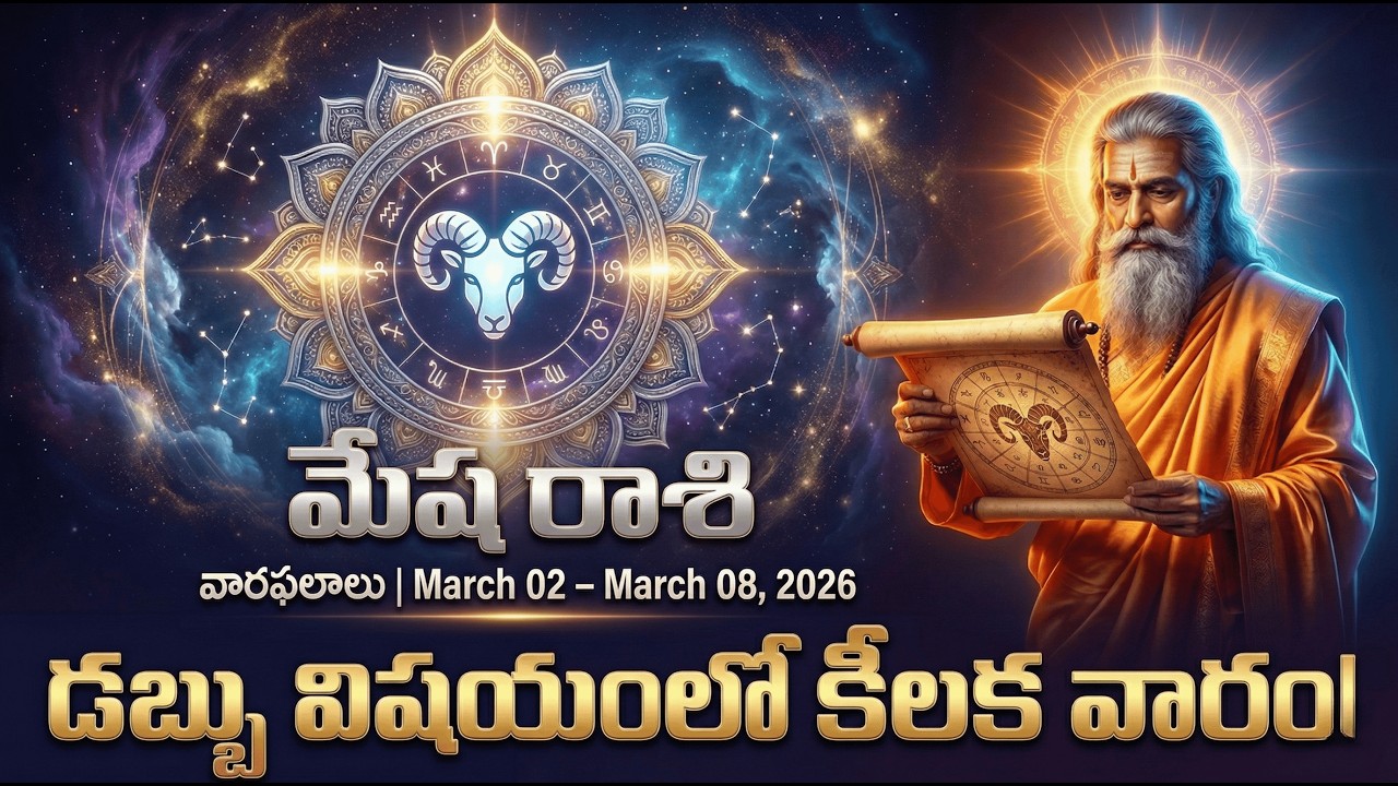 వారఫలాలు మార్చ్ 02 – మార్చ్ 08, 2026 | Weekly Rasi Phalalu | మేష  రాశి - Mesha Rashi