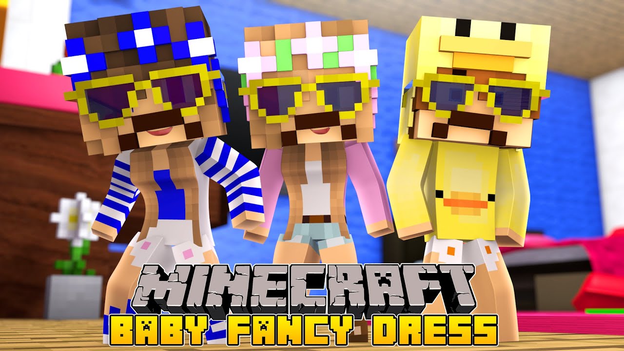 Minecraft-Little Carly-BABY FANCY DRESS!! w/Baby Duck