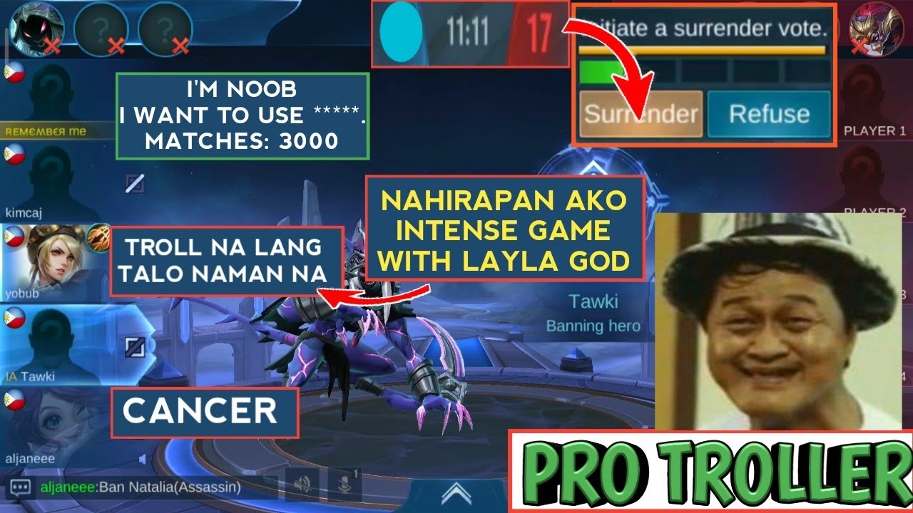 PRO TROLLER | NOOB PRANK | BINUGBOG KAMI | MAHIRAP NA LARO | MOBILE LEGENDS