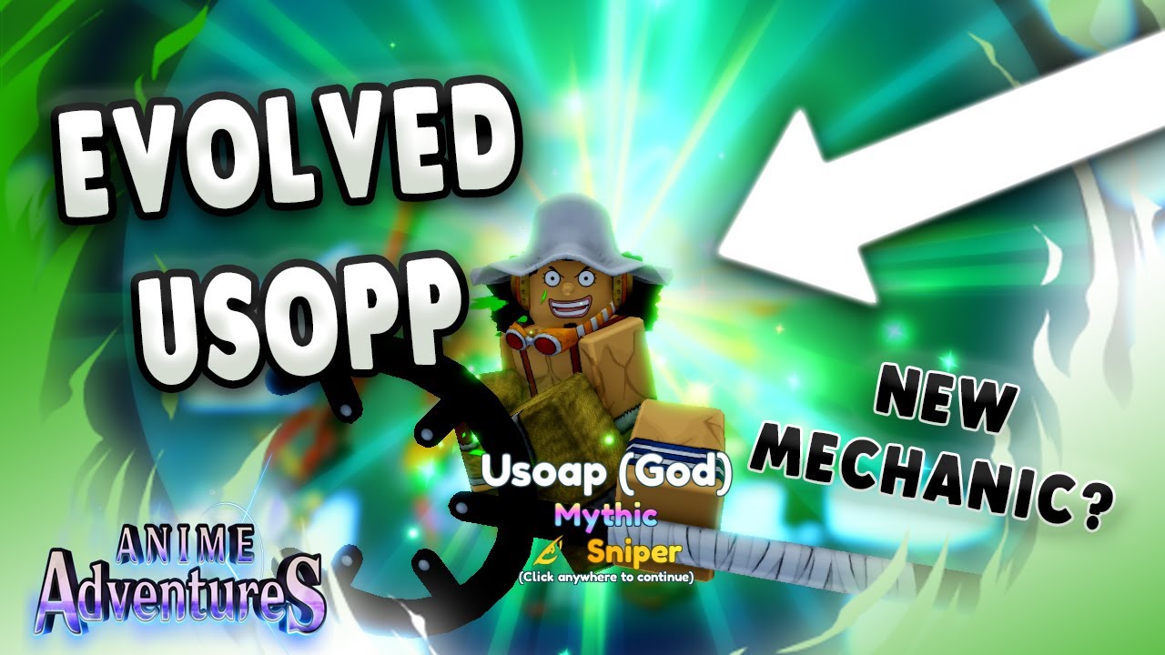 [Showcase] EVOLVED MAX LEVEL GOD USOPP HAS A NEW UNIQUE MECHANIC [🏴&zwj;☠️UPD 13] Anime Adventures